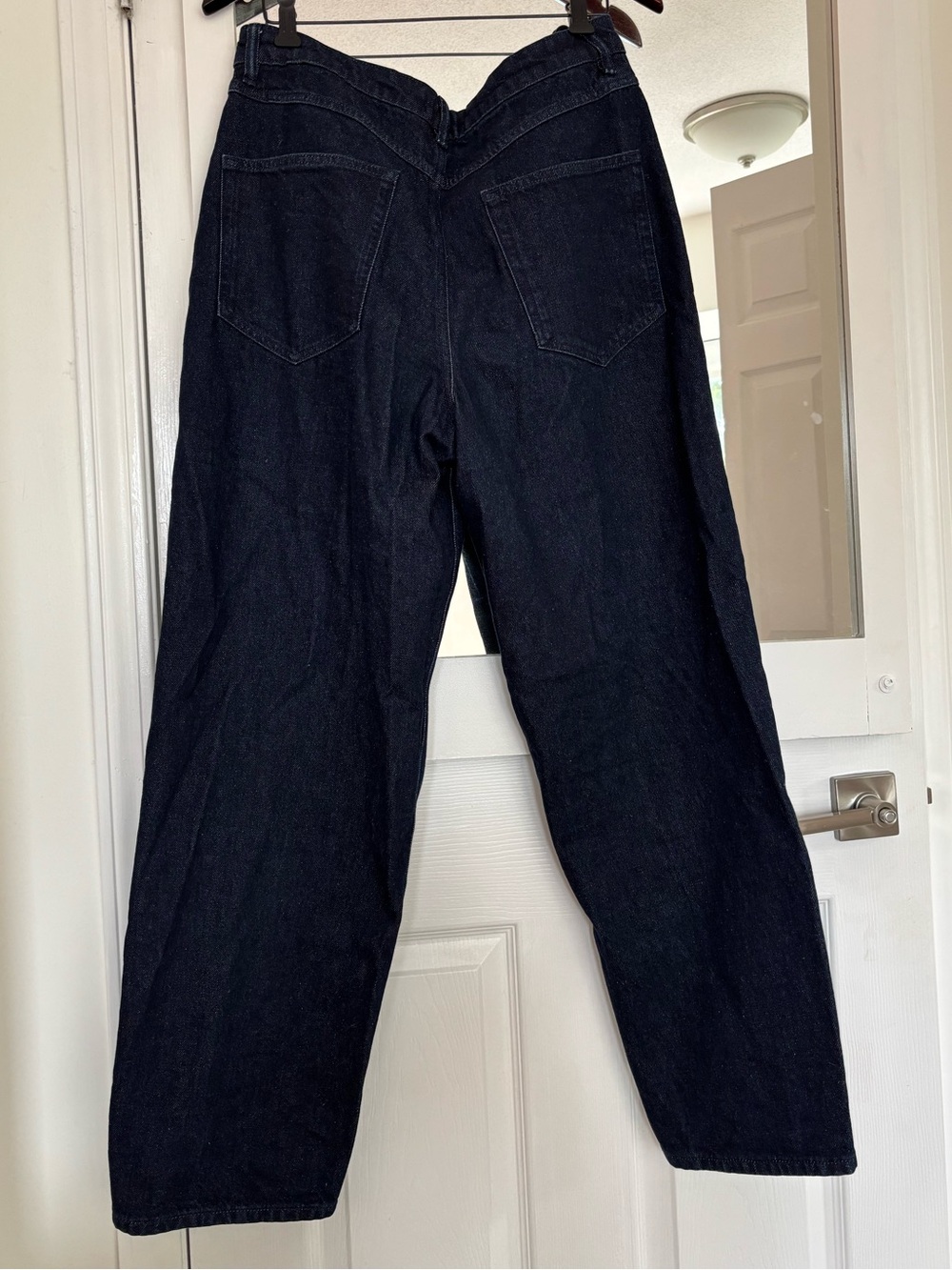 Kotn Philae Barrel Leg Jeans Size 31 Dark Rinse - Picture 9 of 9